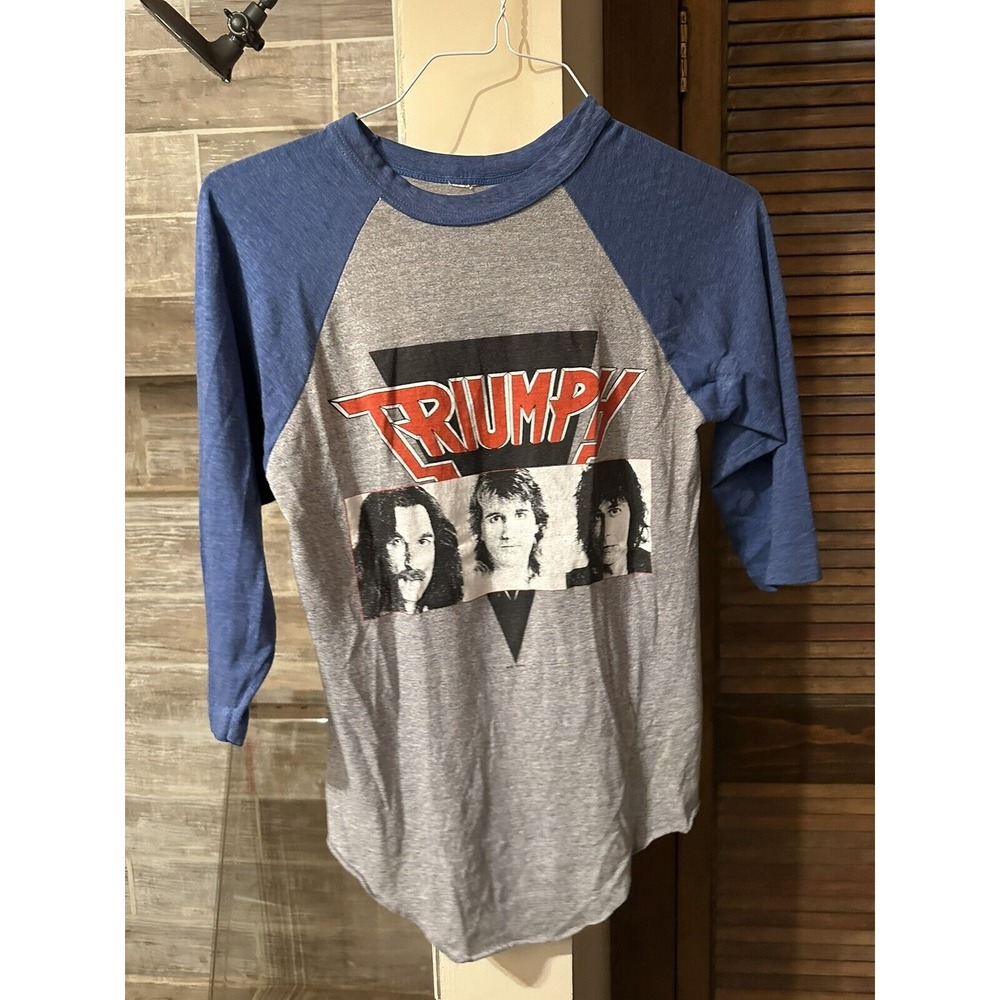 *RARE TRIUMPH* The Sport Of Kings Vintage Raglan Double Side *1986 CONCERT* Tour